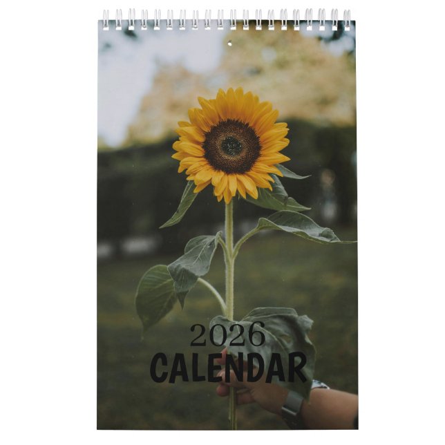 Floral Botanical Garden Illustrations Calendar (Cover)