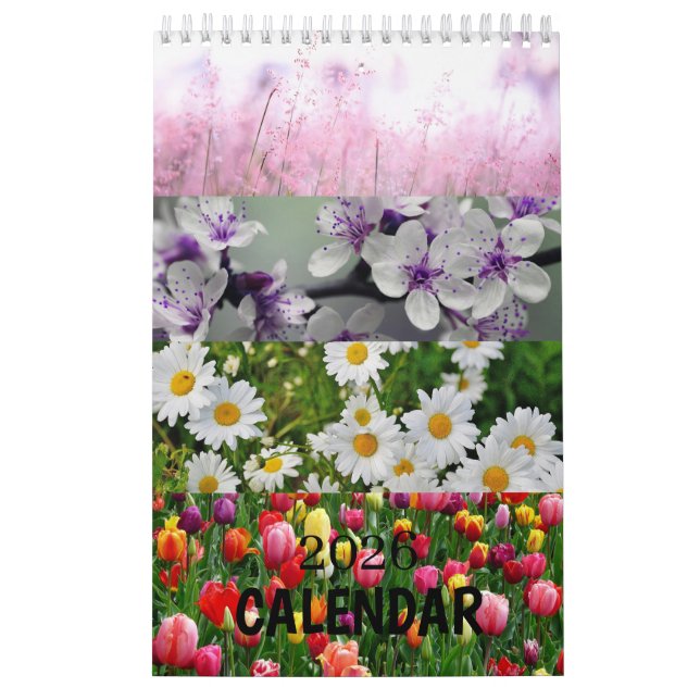 Floral Botanical Garden Illustrations Calendar (Cover)