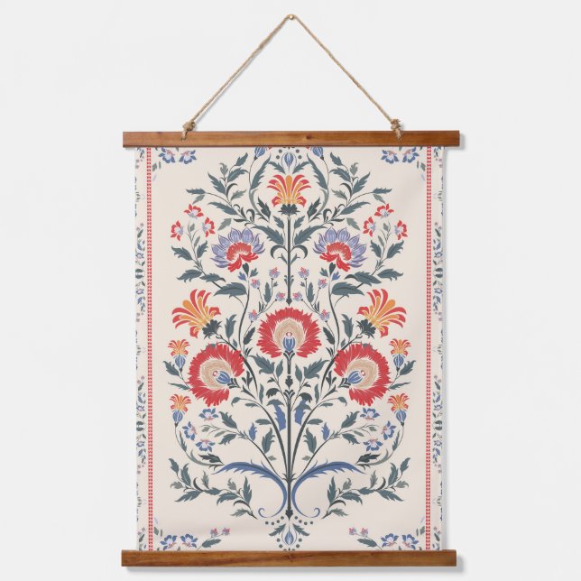 Floral Botanical  Hanging Tapestry (Front)