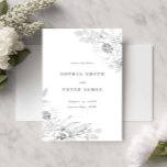 Floral Botanical Illustration Save the date Postcard<br><div class="desc">Designed to coordinate with our Floral Botanical Illustration, this customisable save the date invitation postcard features soft elegant illustrations of botanical flowers and foliage. This is a classic and poetic sketch wedding collection, suitable for any wedding theme and season. For more advanced customisation of this design, e.g. changing layout, font...</div>