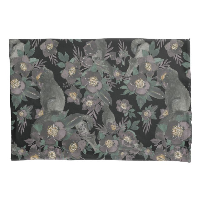 Floral Botanical Pillowcases  (Front-Left)