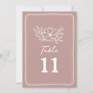 Floral Botanical Pink Wedding Invitation