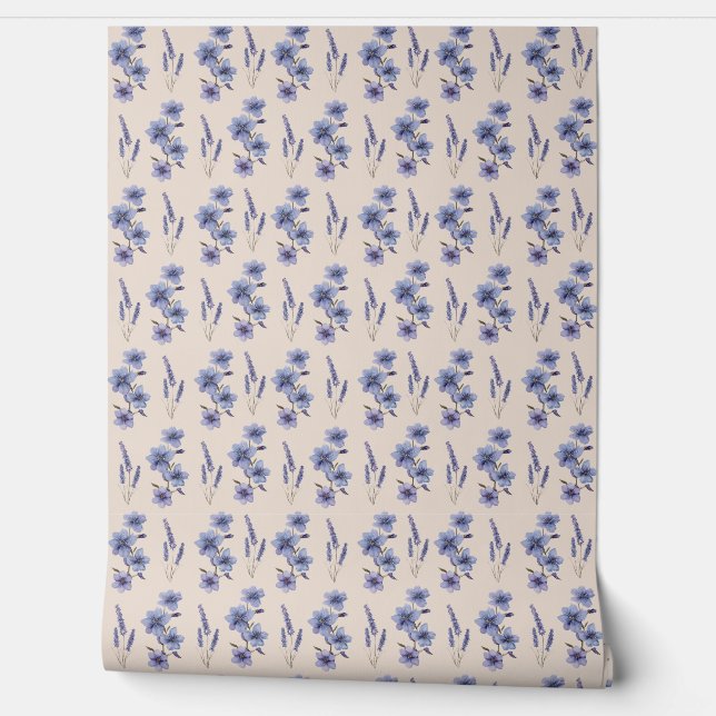 Floral Botanical Wallpaper Aesthetic Flower   (Unrolling)