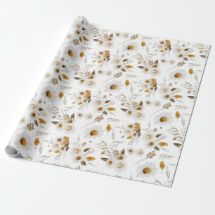 Floral Botanical Wrapping Paper Sheets