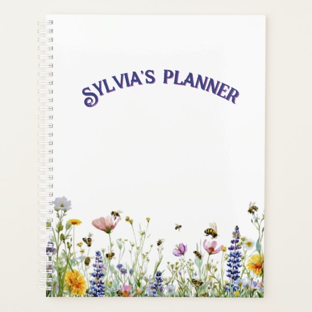 Floral Bottom Border Planner (Front)