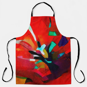 Floral bouquet abstraction. In the modern version Apron