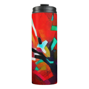 Floral bouquet abstraction. In the modern version Thermal Tumbler