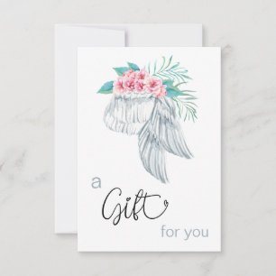 *~*  Floral Bouquet Angel Wing Gift Certificate