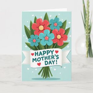 Floral Bouquet Celebration Card