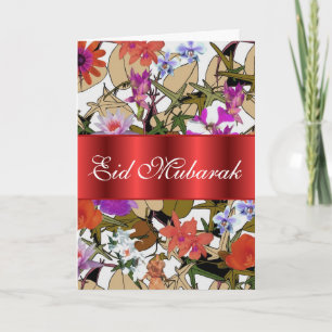 Floral bouquet Eid Mubarak Card