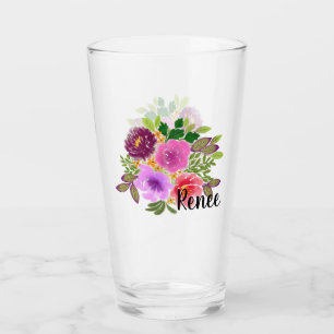 Floral Bouquet Glass