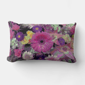 Floral Bouquet Lumbar Cushion