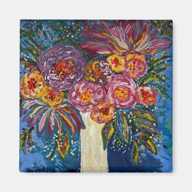Floral Bouquet Magnet (Front)