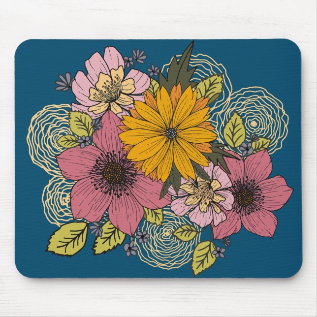 Floral Bouquet Mouse Pad (Front)