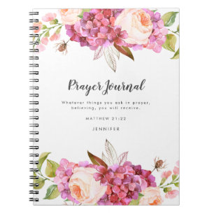 Floral Bouquet Personalised Prayer Journal