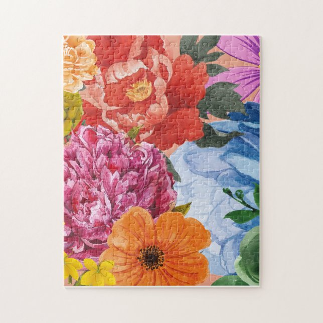 Floral Bouquet Puzzle - Colourful  (Vertical)