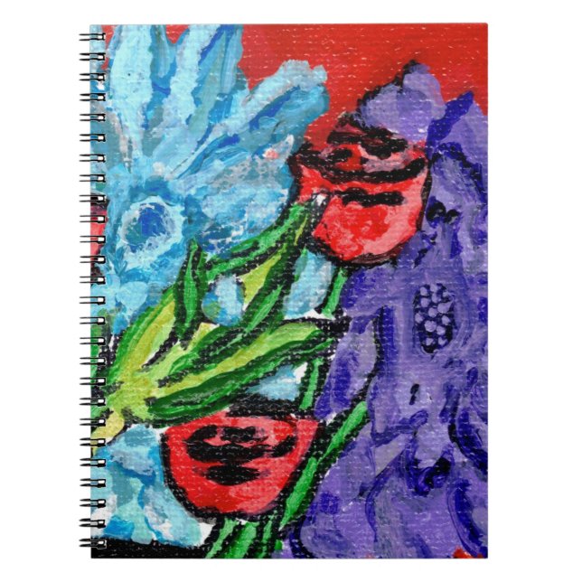 Floral Bouquet Spiral Photo Notebook (Front)