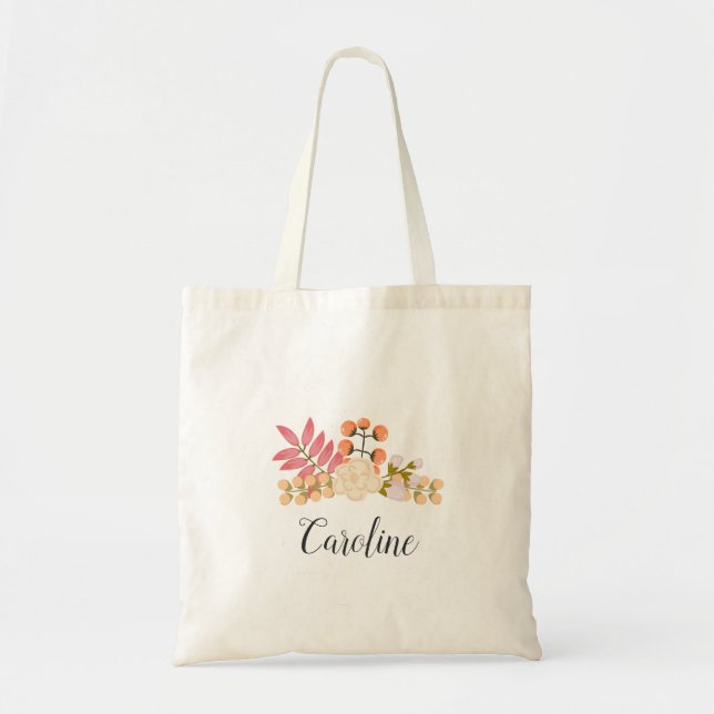 Floral Bouquet Tote Bag (Front)