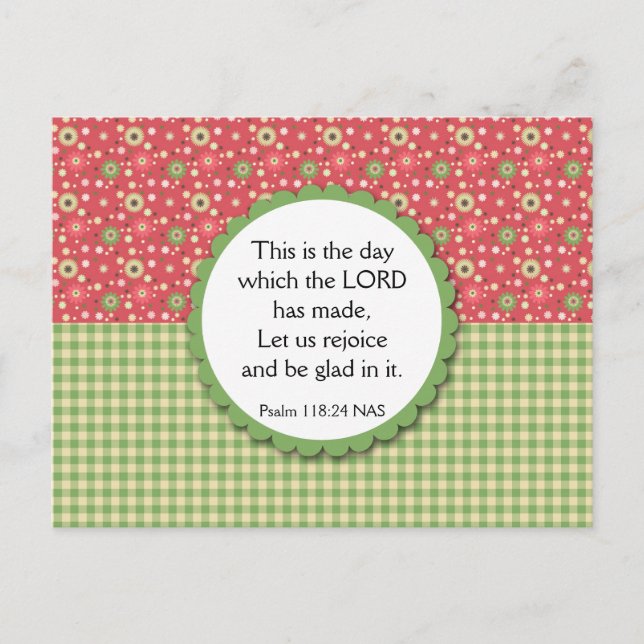 Floral Bouquet Variety Postcard Bible Verse (Front)