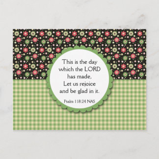 Floral Bouquet Variety Postcard Bible Verse