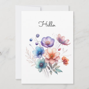 Floral Bouquet Watercolor Illustration Customise