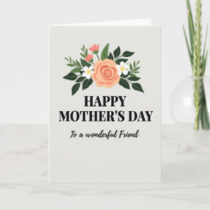 Floral Bouquet Wonderful Friend Card