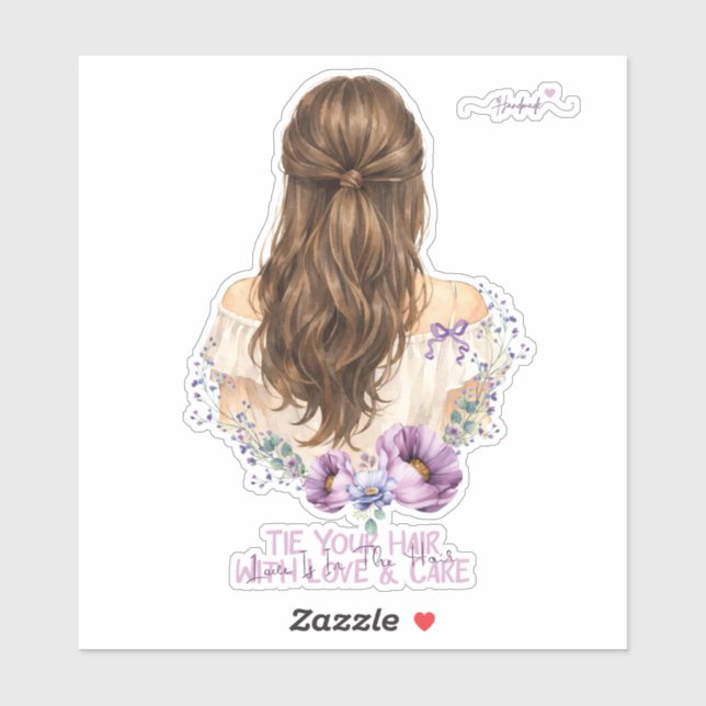 Floral Boutique love in the hair for packaging (Sheet)