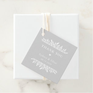 Floral Brackets EDITABLE COLOR Wedding Favour Tags