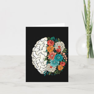 Floral Brain Mental Health Psychologist Card