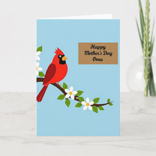 Floral Branch Mothers Day Message Card