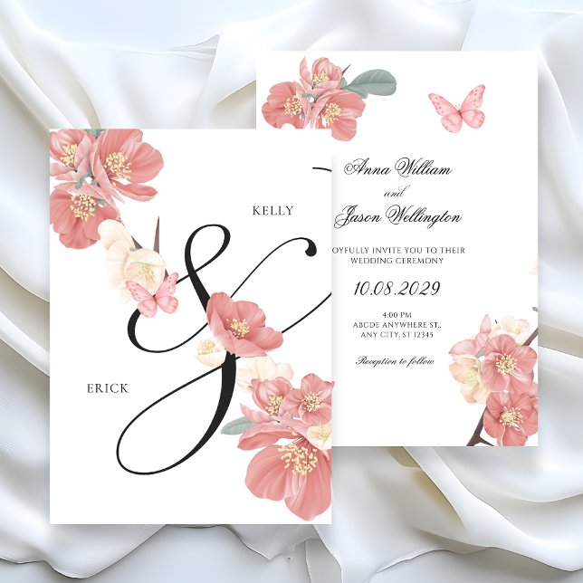 Floral branch wedding invitation (Creator Uploaded)