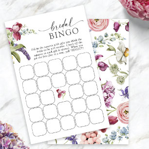 Floral Bridal Bingo Game