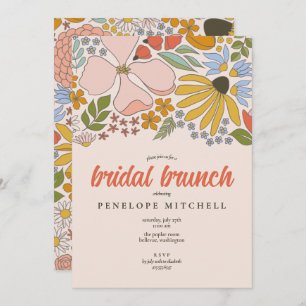 Floral Bridal Brunch Shower  Invitation