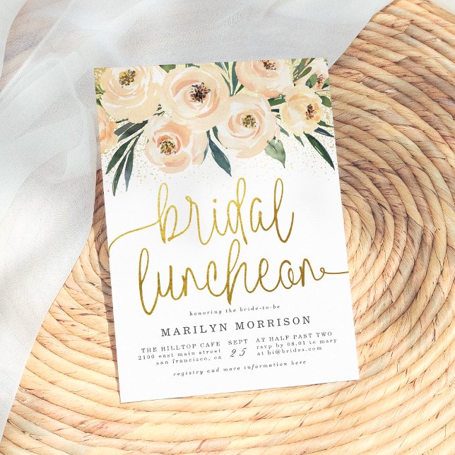 Floral Bridal Luncheon Bridal Shower Invitation (Creator Uploaded)