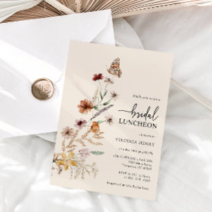 Floral Bridal Luncheon Invitation