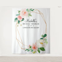 Floral Bridal Shower Backdrop, Photo Booth Prop