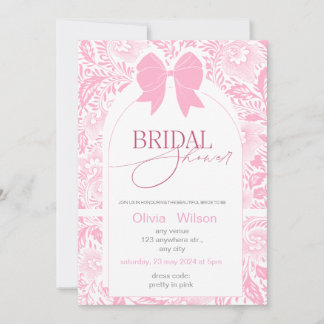 Floral bridal shower bridal shower invitations
