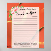 Floral Bridal Shower Icebreaker 💕 5 Word Fun