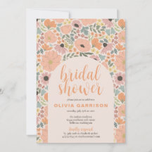Floral Bridal Shower Invitation