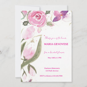 Floral Bridal Shower Invitation