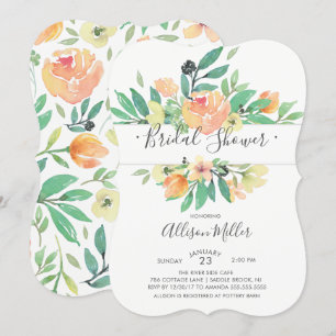 Floral Bridal Shower Invitation