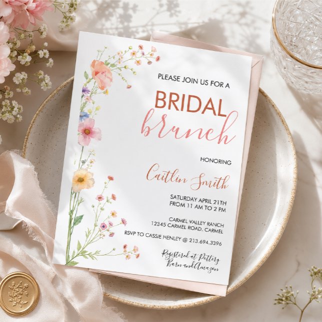 Floral Bridal Shower  Invitation (Creator Uploaded)