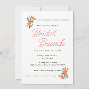 Floral Bridal Shower Invitation