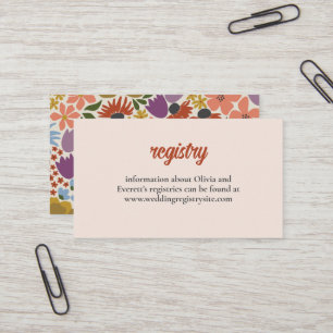 Floral Bridal Shower Invitation Insert