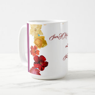 Floral Bridal Shower Invitation, Wildflower Bridal Coffee Mug