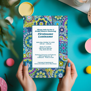 Floral Bridal Shower or Engagement Party Invitation