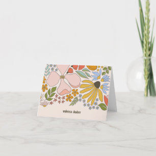 Floral Bridal Shower Personalized Thank You Card