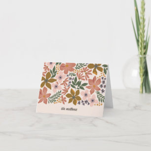 Floral Bridal Shower Personalized Thank You Card