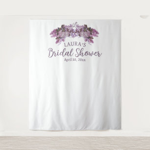 Floral Bridal Shower Photo Booth Backdrop Tapestry