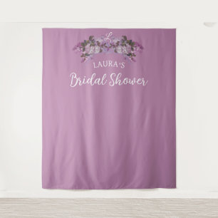 Floral Bridal Shower Photo Booth Backdrop Tapestry